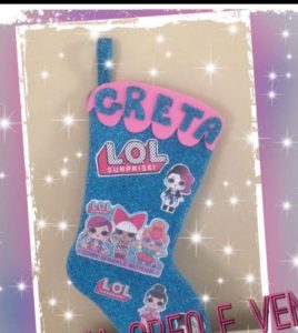 Calza Befana fai da te feltro bambini