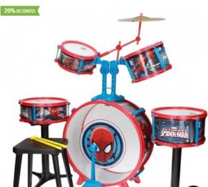 Idee regalo Natale bambini da 6 anni - Batteria Spiderman