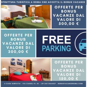 Strutture che accettano bonus vacanze a Roma: Casa Simpatia