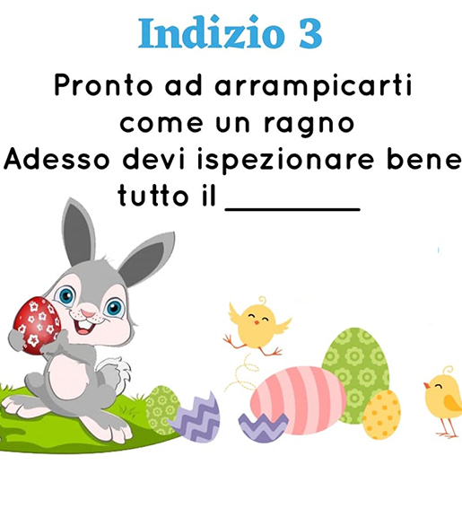 Caccia alle uova di Pasqua per bambini: gli indizi da stampare