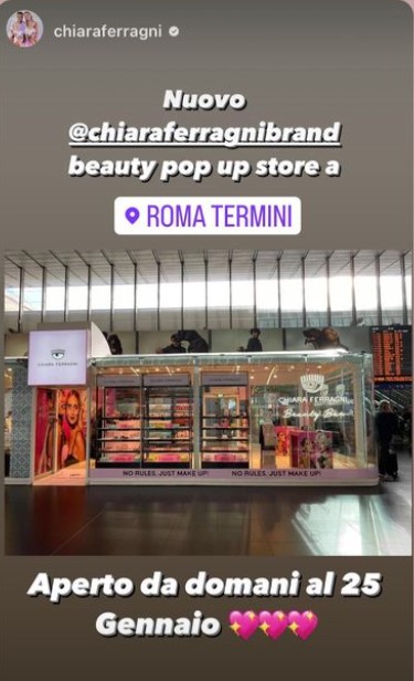 Pop up store Chiara Ferragni Roma Termini